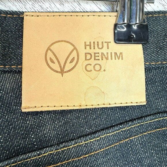 HIUT Denim Jeans Mens Size 29 x 34 Selvedge Skinr Button Fly 100% Cotton - Picture 5 of 10